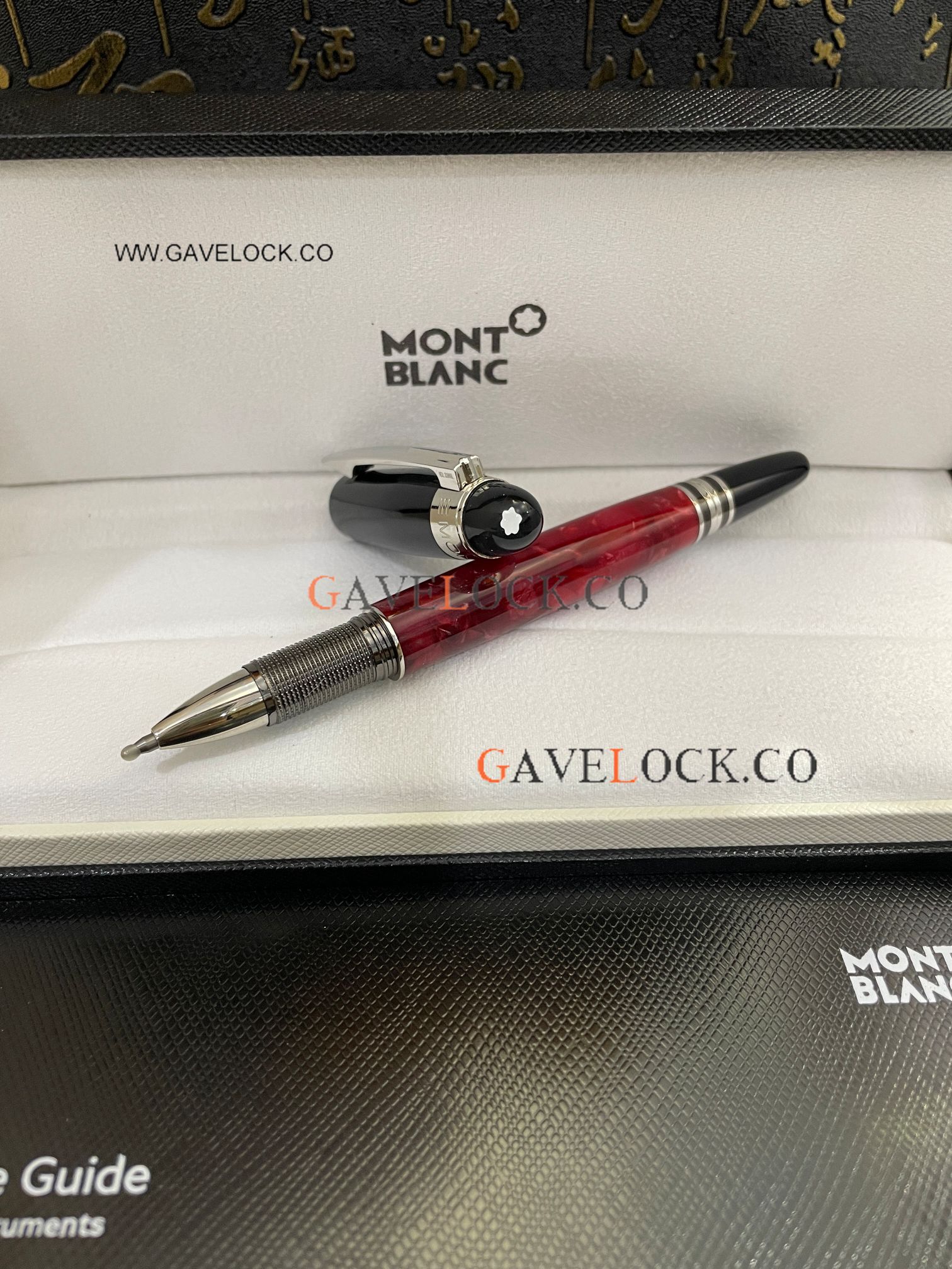 Best Quality Copy Mont blanc Starwalker Rollerball Red Marble